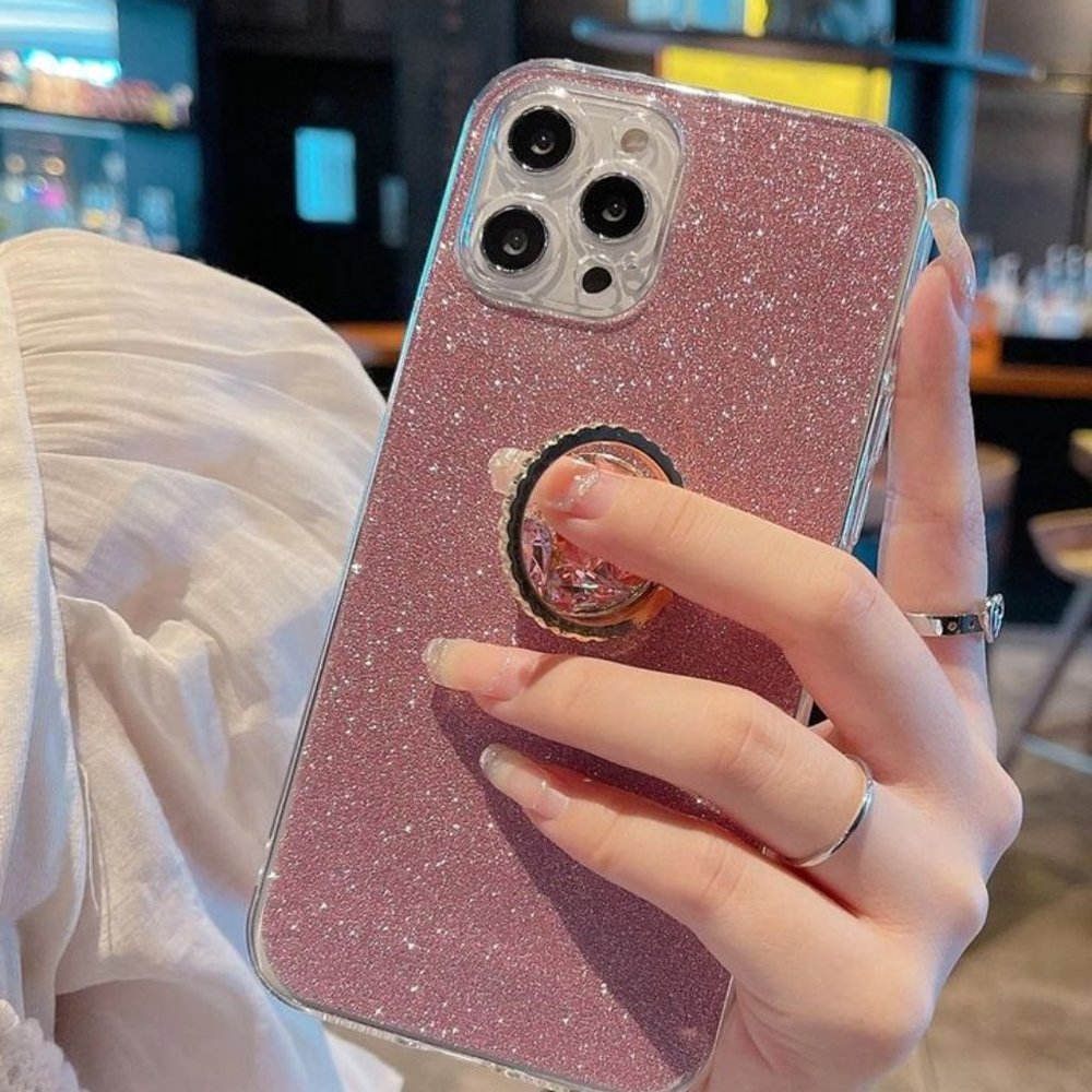 Glitter Phone Case With Ring Holder iphone  13 pro max (New)